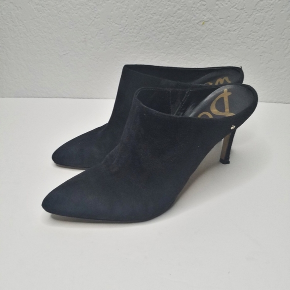 Sam Edelman Black Suede Oran Dress Mules - Picture 3 of 8